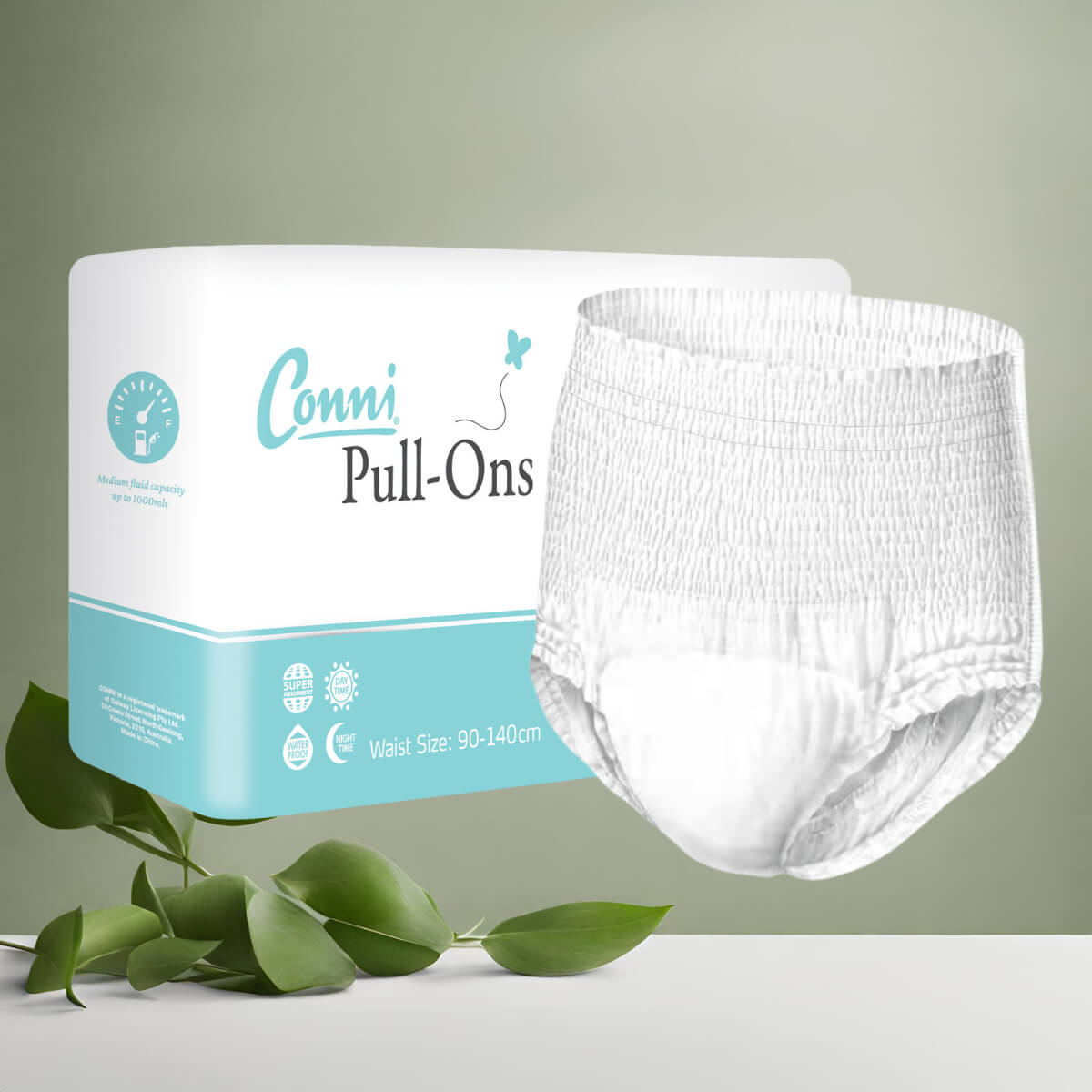 Conni Pull-On absorbent underwear for moderate to heavy leaks